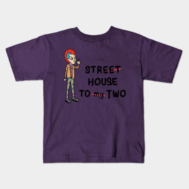 street house to my two Kids T-Shirt by emoji crazy